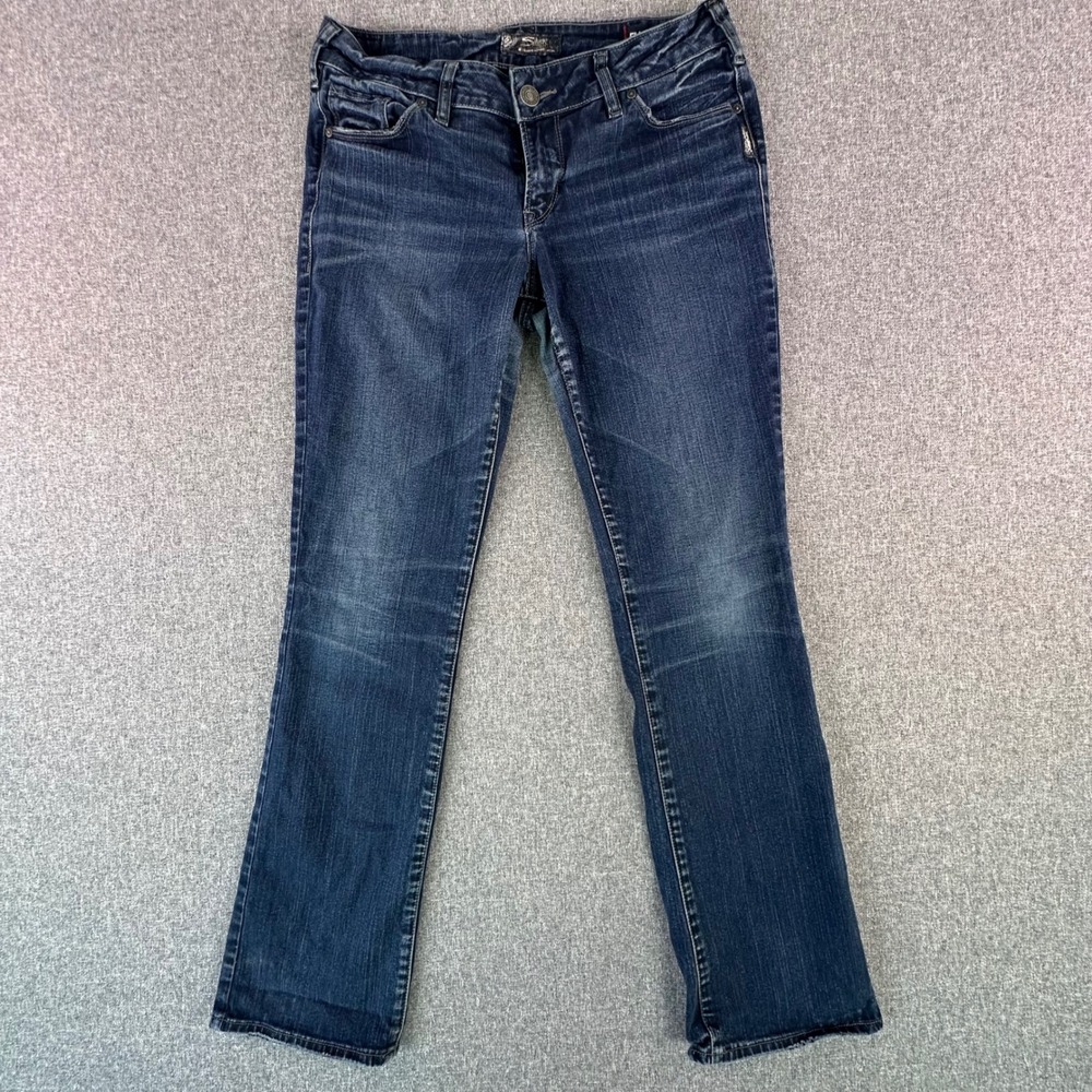 Silver Jeans Co. Pants Womens 31 Suki Mid Baby Boot Blue Fluid L93514SAB351